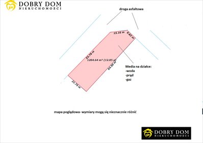 działka na sprzedaż 1300m2 działka Poświętne