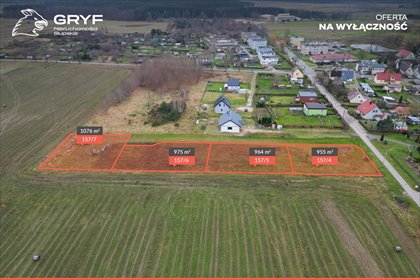 działka na sprzedaż 955m2 działka Objazda, Parkowa