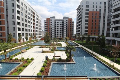 Przestronne 4-pokojowe apartamenty z basenem i zielenią mieszkanie Stambuł, Kirazlı, Bağcılar, Stambuł