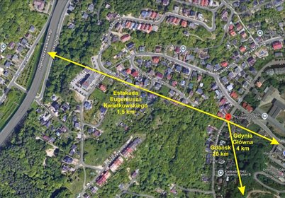 działka na sprzedaż 620m2 działka Gdynia, Leszczynki, Henryka Dembińskiego