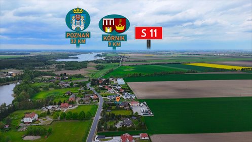 Działka 1745 m² 160m od jeziora, pełne media, WZ działka Jeziory Wielkie