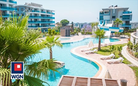 Umeblowany apartament z widokiem na morze i basen. mieszkanie Alanya