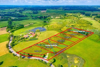 Do sprzedania widokowa działka 3301 m² w Mostkowie działka Mostkowo