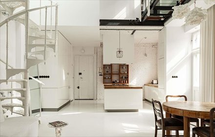 Unikalny loft 98 m² w zabytkowej kamienicy w centrum Warszawy mieszkanie Warszawa, Śródmieście, Poznańska