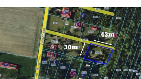 działka na sprzedaż 1300m2 działka Syski