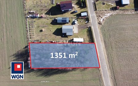 działka na sprzedaż 1351m2 działka Koski Pierwsze, Długa