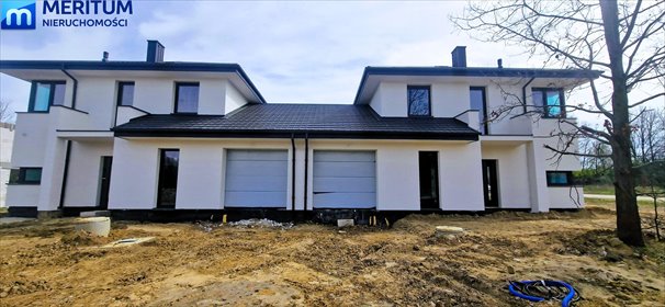 Nowoczesny bliźniak 140 m2 z garażem i dużą działką dom Zapole