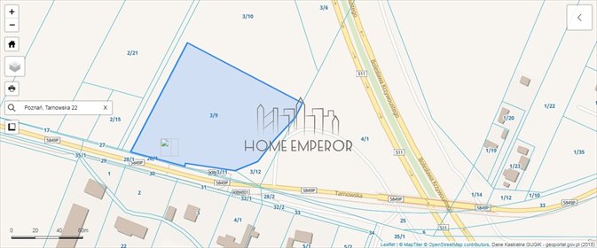 Sprzedam działkę usługową 9000 m² w Poznaniu z planem zabudowy działka Poznań, Krzesiny
