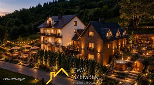 Inwestycyjny dom z 3 segmentami, panoramiczny widok dom Maków Podhalański