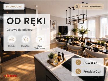 Polecam funkcjonalne 3-pokojowe mieszkanie 49,29 m² w Poznaniu mieszkanie Poznań, Naramowicka