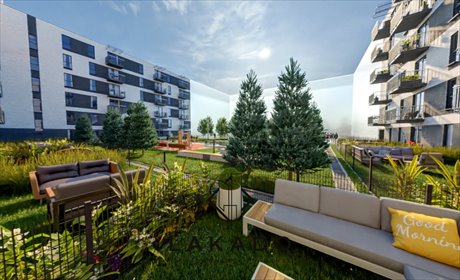 Do sprzedania przestronne mieszkanie 42,74 m² z ogródkiem w Krakowie mieszkanie Kraków, Podgórze, Tadeusza Śliwiaka