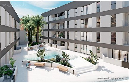 Nowoczesny 1-pokojowy apartament blisko plaży w Lo Pagán mieszkanie Lo Pagan