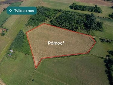 Duża działka 6,88 ha pod uprawę, bez planu, RIVb działka Sławatycze-Kolonia