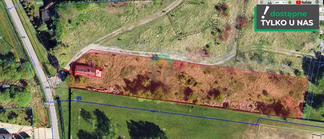 Działka 1000 m² z mediami, plan zagospodarowania działka Brzeziny-Kolonia