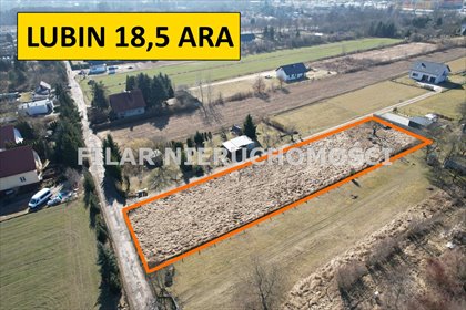 Duża działka 1854 m2 z mediami i widokiem. działka Lubin