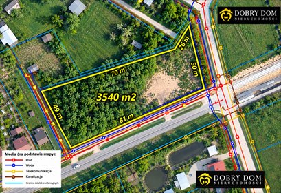 Działka budowlana 3540 m² w Łubin Kościelny polecam działka Łubin Kościelny