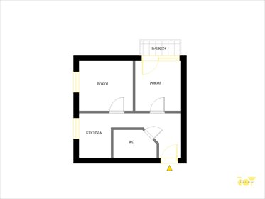 Przestronne 2 pokoje z balkonem do remontu, 39 m² mieszkanie Grodzisk Mazowiecki, Głogowa