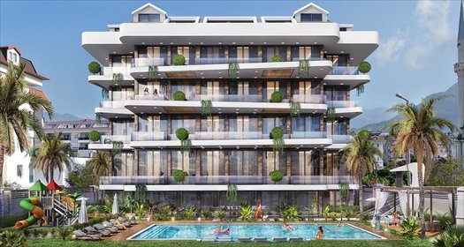 Nowoczesny 2 pok. apartament blisko plaży w Kestel mieszkanie Alanya, Kestel, Alanya, Antalya