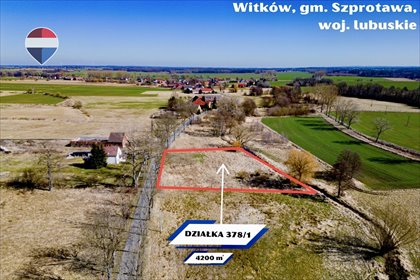 Działka 4200 m² z warunkami zabudowy i dostępem do drogi działka Witków
