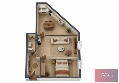 Mieszkanie 46,73 m² przy Manufakturze - kamienica z XIX wieku mieszkanie Łódź, Śródmieście, Os. Katedralna, Drewnowska/Zachodnia