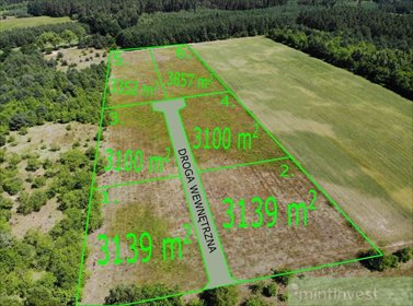 Polecam działkę 3139 m² w Żarnowie z warunkami zabudowy działka Żarnowo