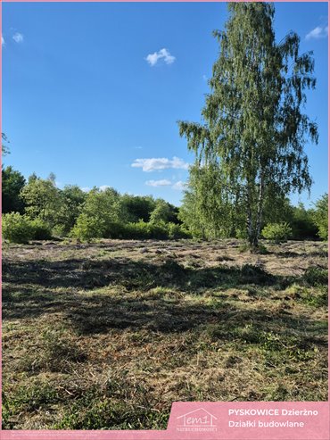 Do sprzedania działka 854 m² w Pyskowicach z mediami działka Pyskowice, Dzierżno, Wiejska
