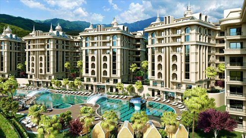 Luksusowy 4-pokojowy apartament z basenem i spa w Alanyi mieszkanie Alanya, Çıplaklı, Alanya, Antalya