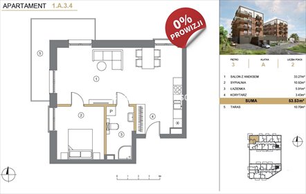 mieszkanie na sprzedaż 54m2 mieszkanie Wieliczka, Wieliczka , Wieliczka, Adama Asnyka