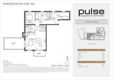 mieszkanie na sprzedaż 81m2 mieszkanie Bydgoszcz, Wzgórze Wolności, Wojska Polskiego