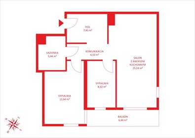 Komfortowe 3-pokojowe mieszkanie 66 m² w Gdańsku polecam! mieszkanie Gdańsk, Morena, Stanisława Lema