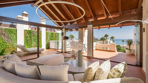 Penthouse z panoramicznymi widokami - jacuzzi i sauna mieszkanie Estepona East - Bahía del Velerín, Estepona East - Bahía del Velerín