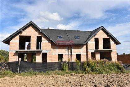 Nowoczesny dom bliźniak 102,67 m² z garażem polecam! dom Biały Kościół, Rajska