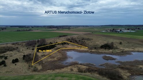 Działka rolna z możliwością zabudowy, las, staw, 7 057 m2 działka Nowy Dwór, Nowy Dwór