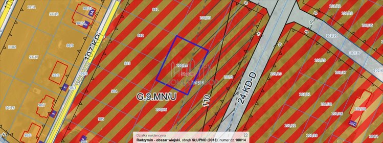 działka na sprzedaż 900m2 działka Słupno, Ceglana