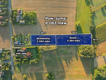 Działka 80,63 ar z pozwoleniem na 2 domy - polecam działka Nowa Wieś