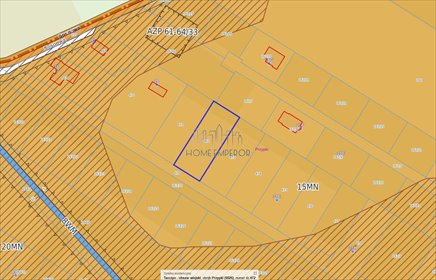 Działka 1400 m² pod zabudowę jednorodzinną, media przy granicy działka Przypki, Sosnowa