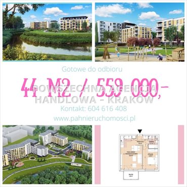 mieszkanie na sprzedaż 44m2 mieszkanie Kraków, Dębniki, Ludwinów
