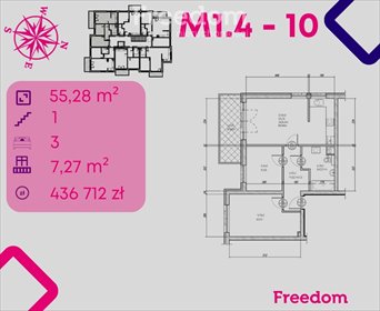 mieszkanie na sprzedaż 55m2 mieszkanie Bonin