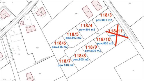 Polecam działkę pod zabudowę 801 m² w Ołużnej działka Ołużna, Ołużna