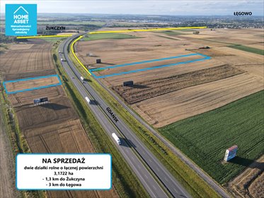 Do sprzedania działki rolne 3,17 ha w Żukczynie działka Żukczyn, Młyńska