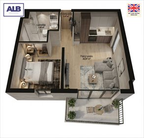 Przestronne 2-pokojowe mieszkanie - balkon - od ręki mieszkanie Pruszcz Gdański