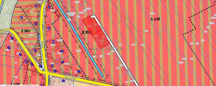 działka na sprzedaż 1200m2 działka Podolszyn, Gryczana