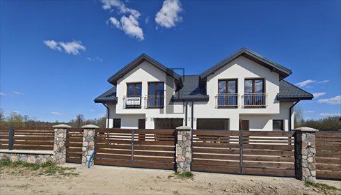 Nowoczesny dom 131 m² z garażem i ogrodem w Białołęce dom Warszawa, Białołęka Kobiałka