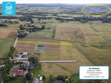 działka na sprzedaż 1060m2 działka Robakowo, Rycerska