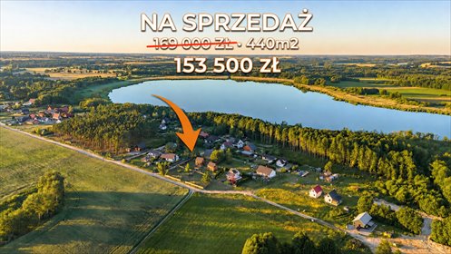 Spokój nad jeziorem, kilka minut od centrum działka Boszkowo