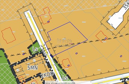 Działka 1356 m2 w Ruscu - media przy granicy, plan M działka Rusiec, Słowicza