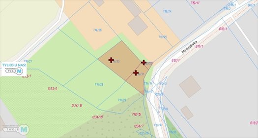 Działka budowlana 689 m² z mediami, blisko Kielc działka Miedziana Góra, Kostomłoty Pierwsze