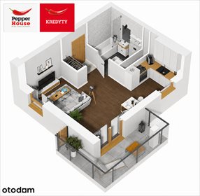 Polecam nowoczesne 31,35 m² z balkonem i miejscem parkingowym mieszkanie Bydgoszcz, Osiedle Leśne, Zaświat