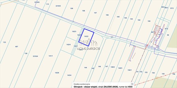 Działka pod domy jednorodzinne w Zalesiu, 1065 m², 55 tys. zł działka Zalesie
