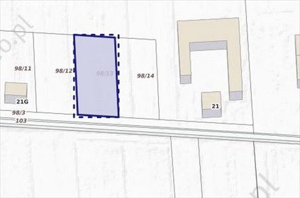 działka na sprzedaż 1200m2 działka Boczki